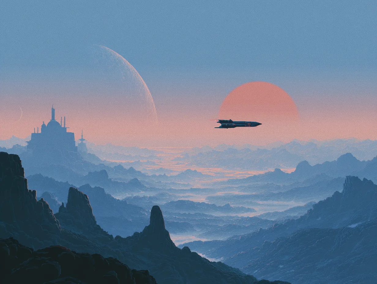 Abstract platform artwork for Mac runtime and home-network access